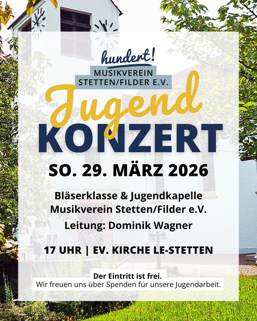 Musikverein Stetten Filder Jugendkapelle Bläserklasse Konzert